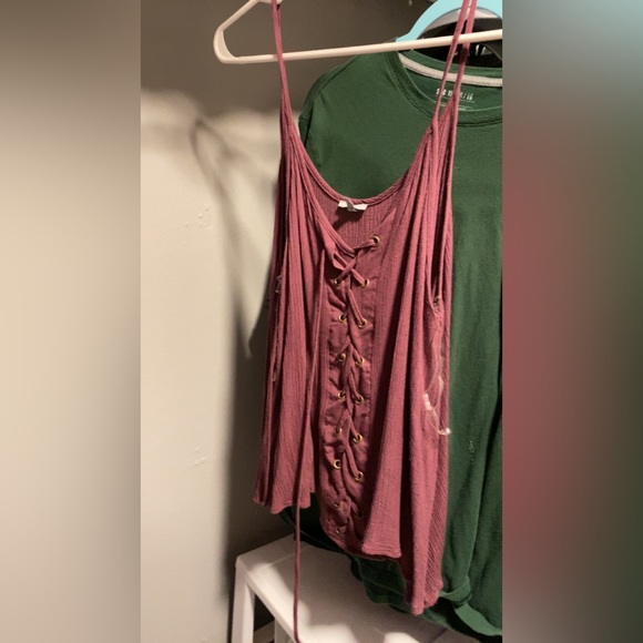 Charolette Ruse Lace Up Inset Tank Top - Picture 2 of 2